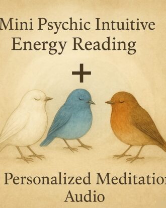 mini psychic intuitive energy reading + personalized meditation audio