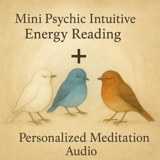 mini psychic intuitive energy reading + personalized meditation audio