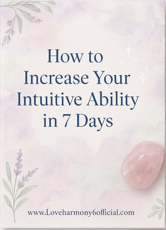 How to Increase Your Intuitive Ability in 7 Days E-Book